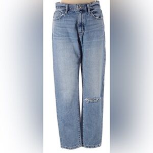 Current/Elliott The Vintage Straight 2 Denim Two Year Destroy Jeans Size 25